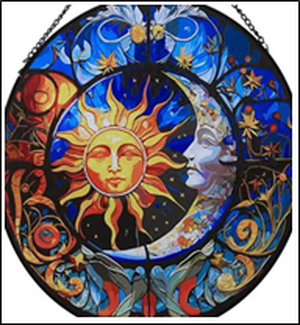 Suncatcher – Celestial Sun & Moon Acrylic Panel