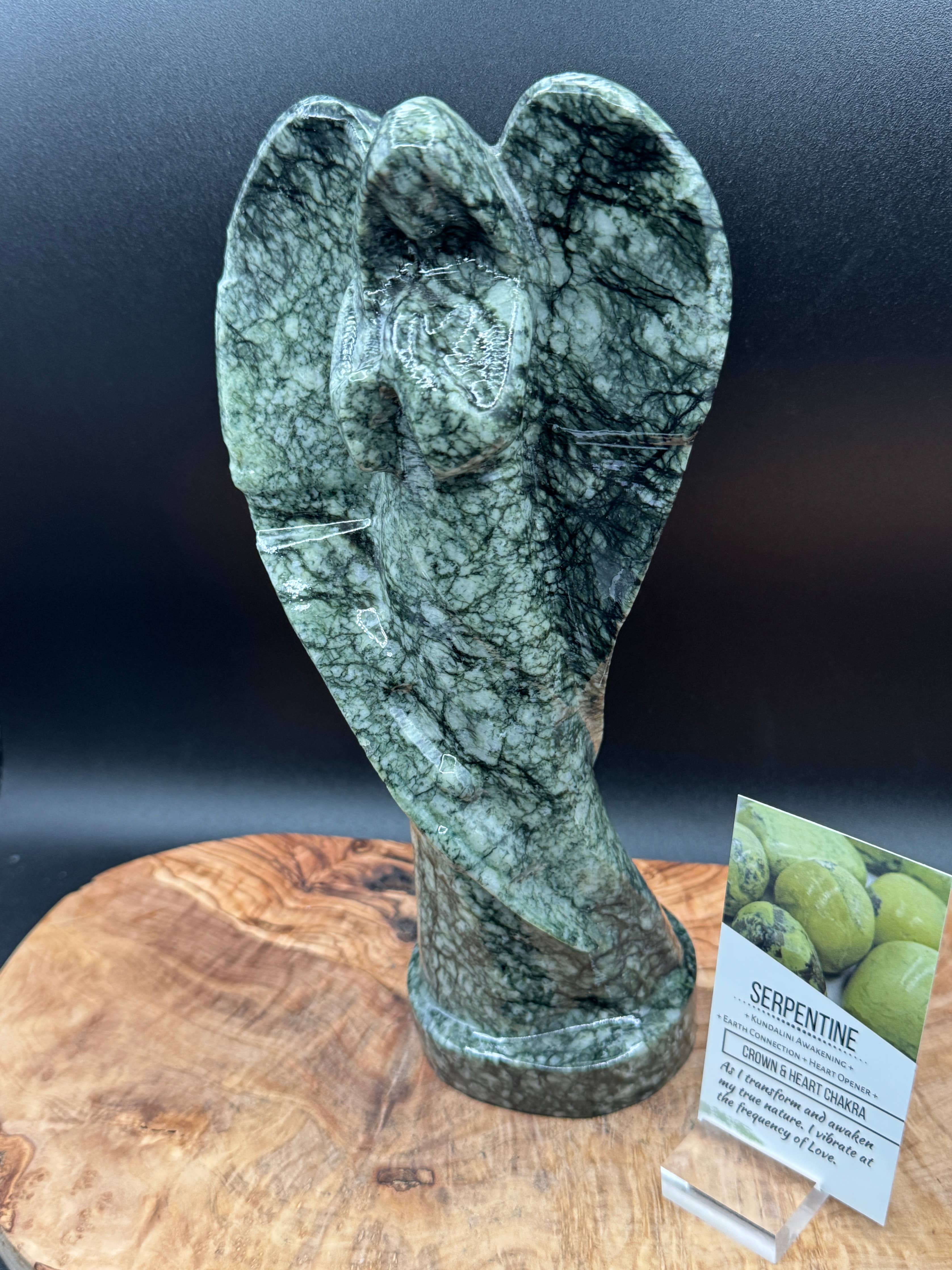 Serpentine angel with info card 10" XL