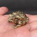 Solid Brass Toad Figurine