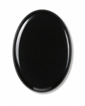 Black Obsidian Worry Stone | Polished Pocket Stone