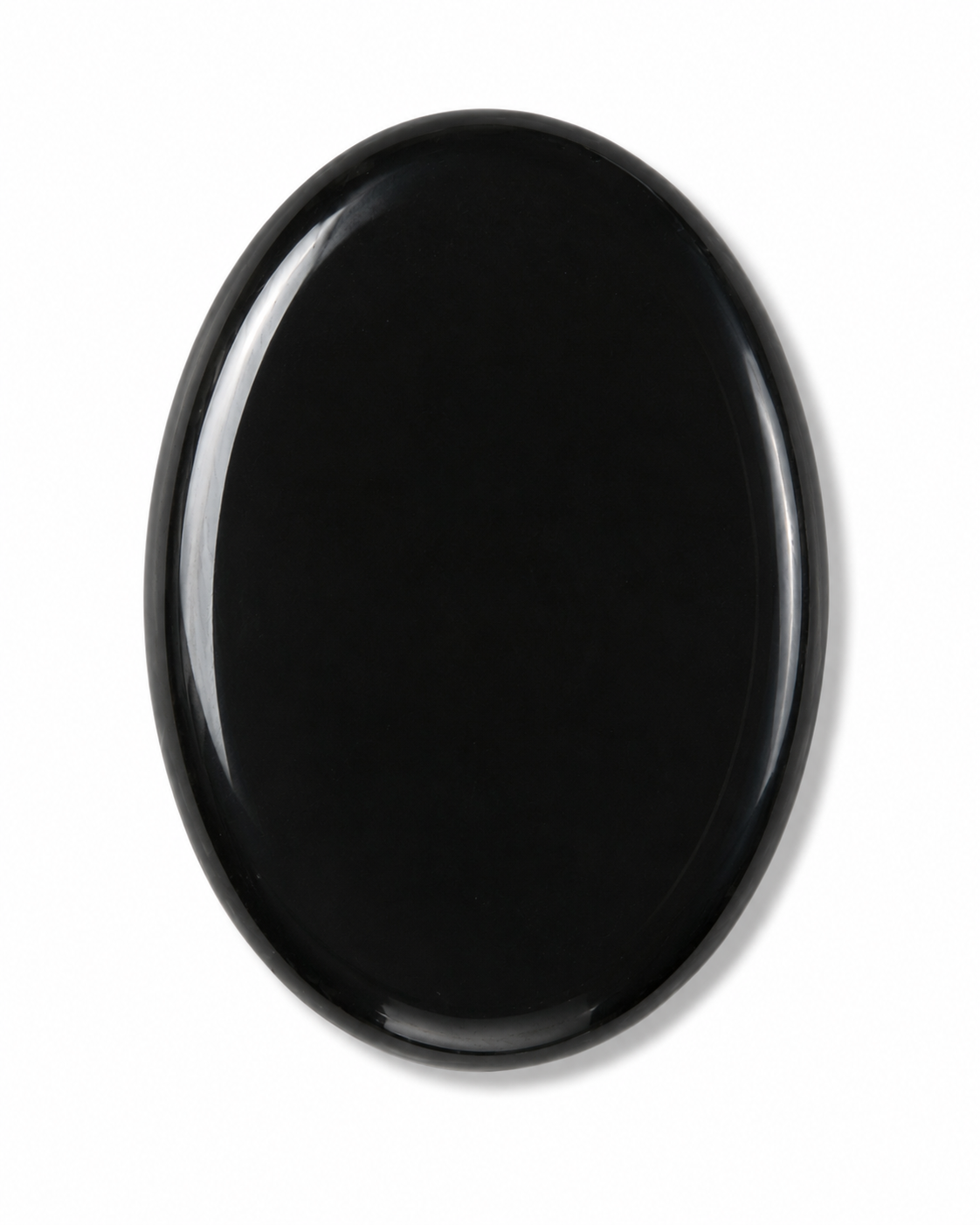 Black Obsidian Worry Stone | Polished Pocket Stone
