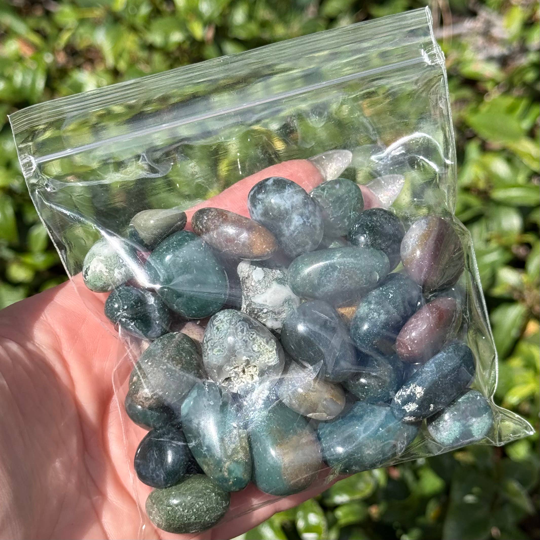 Moss Agate Tumble Stone