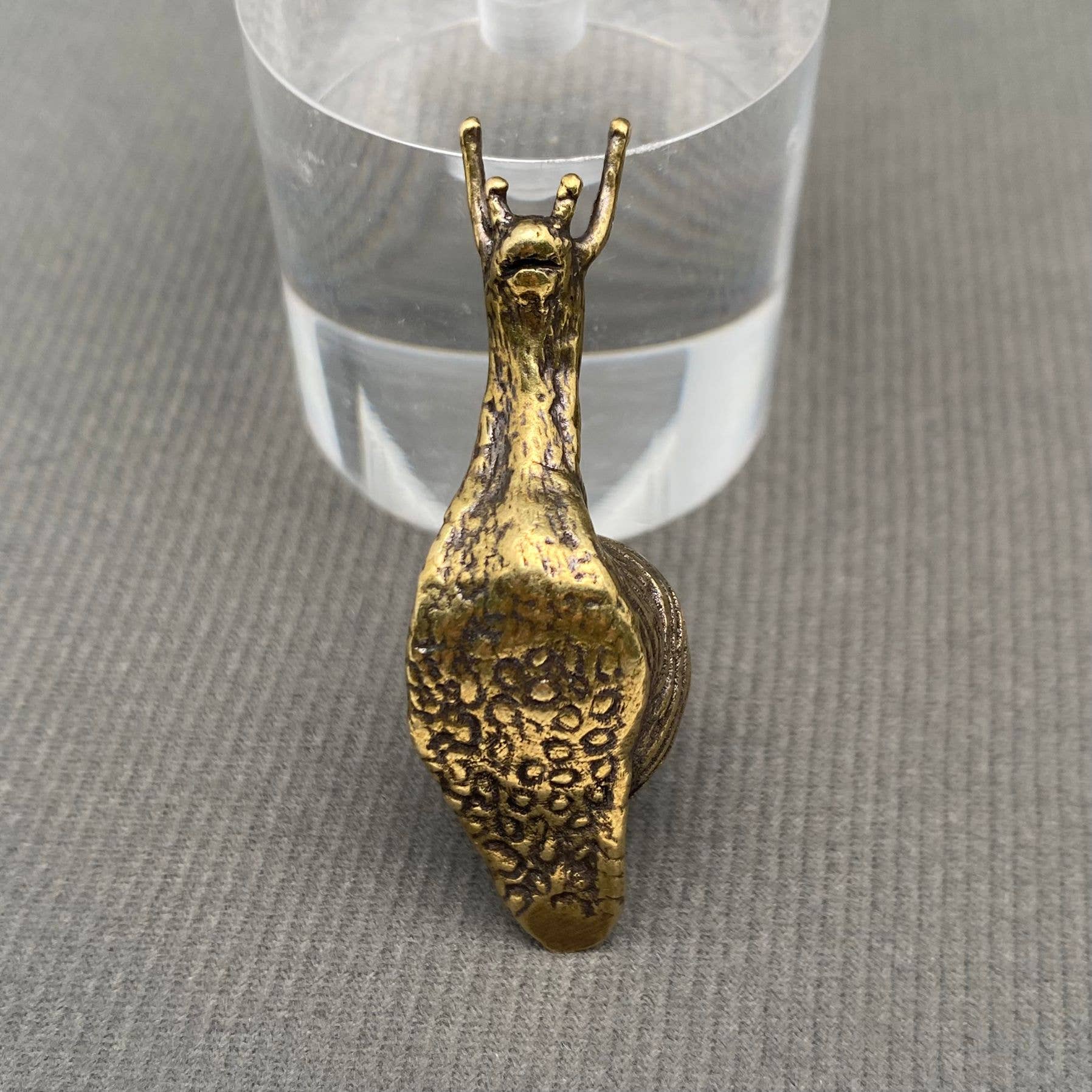 Solid Brass Snail Figurine