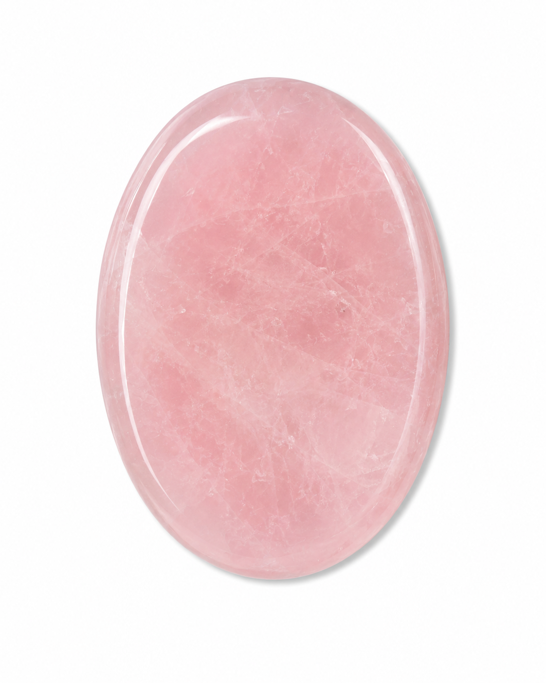Rose Quartz Worry Stone | Polished Pocket Stone