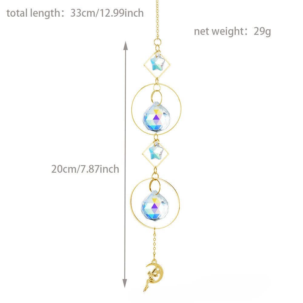 Metal Star Crystal Home Hangings