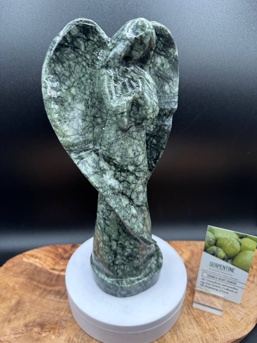 Serpentine angel with info card 10" XL