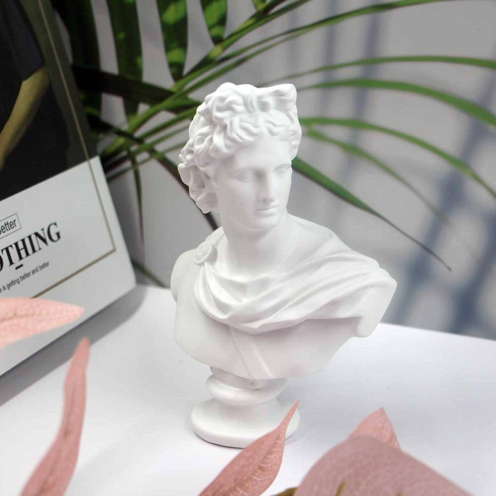 Apollo Miniature Greek Bust 1/12 Size Home Office Decor Gift