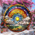 Suncatcher – Rainbow Sunrise Acrylic Panel
