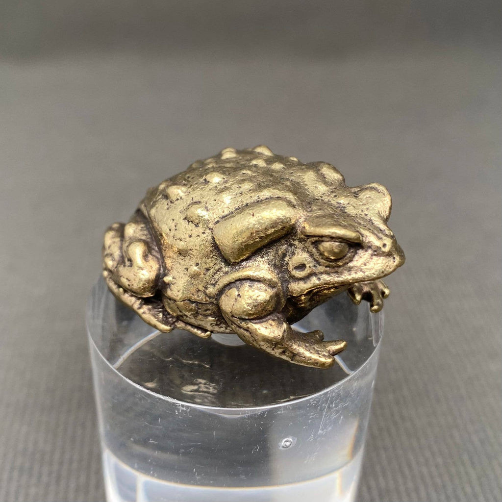 Solid Brass Toad Figurine