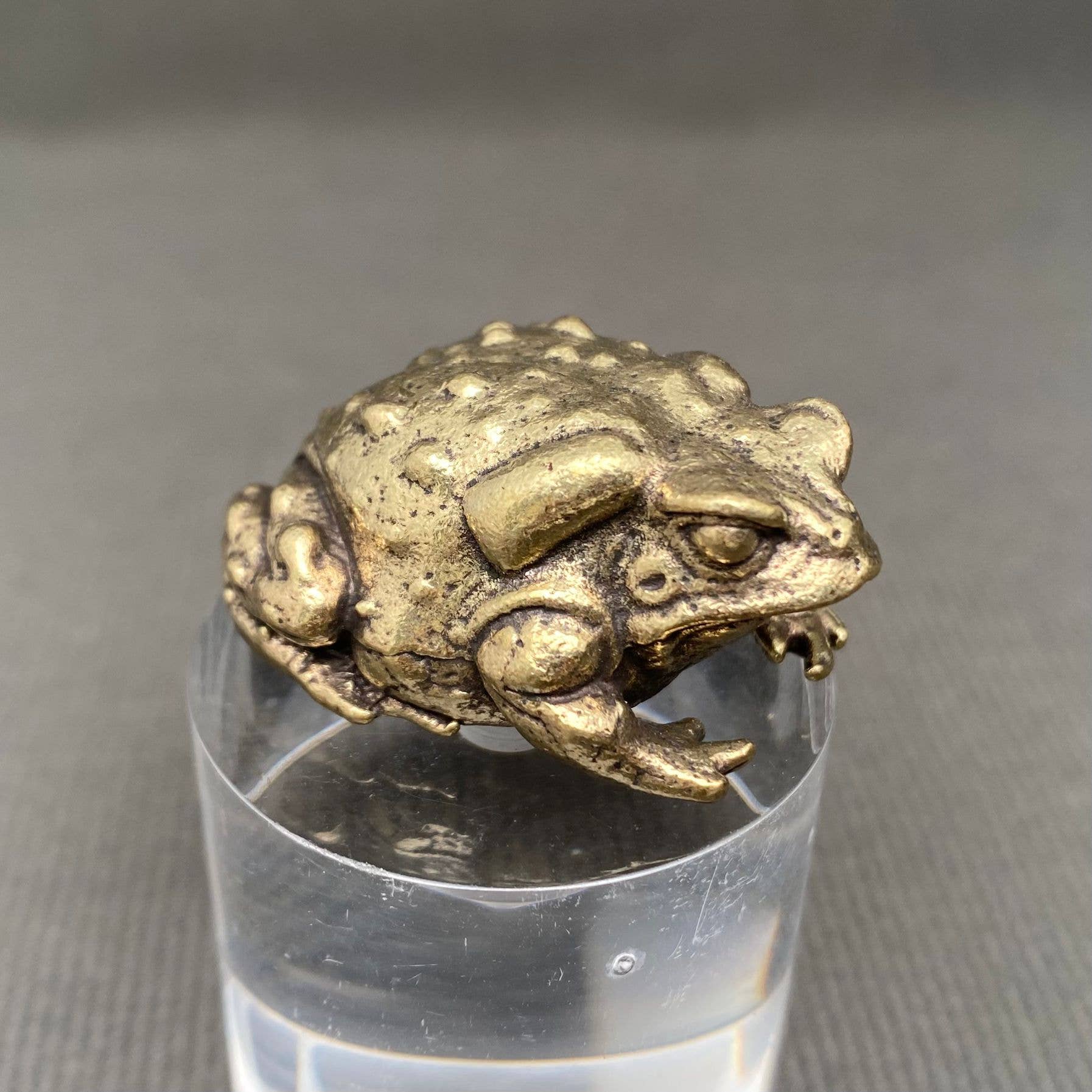 Solid Brass Toad Figurine