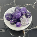 Chevron Amethyst Tumble Stone