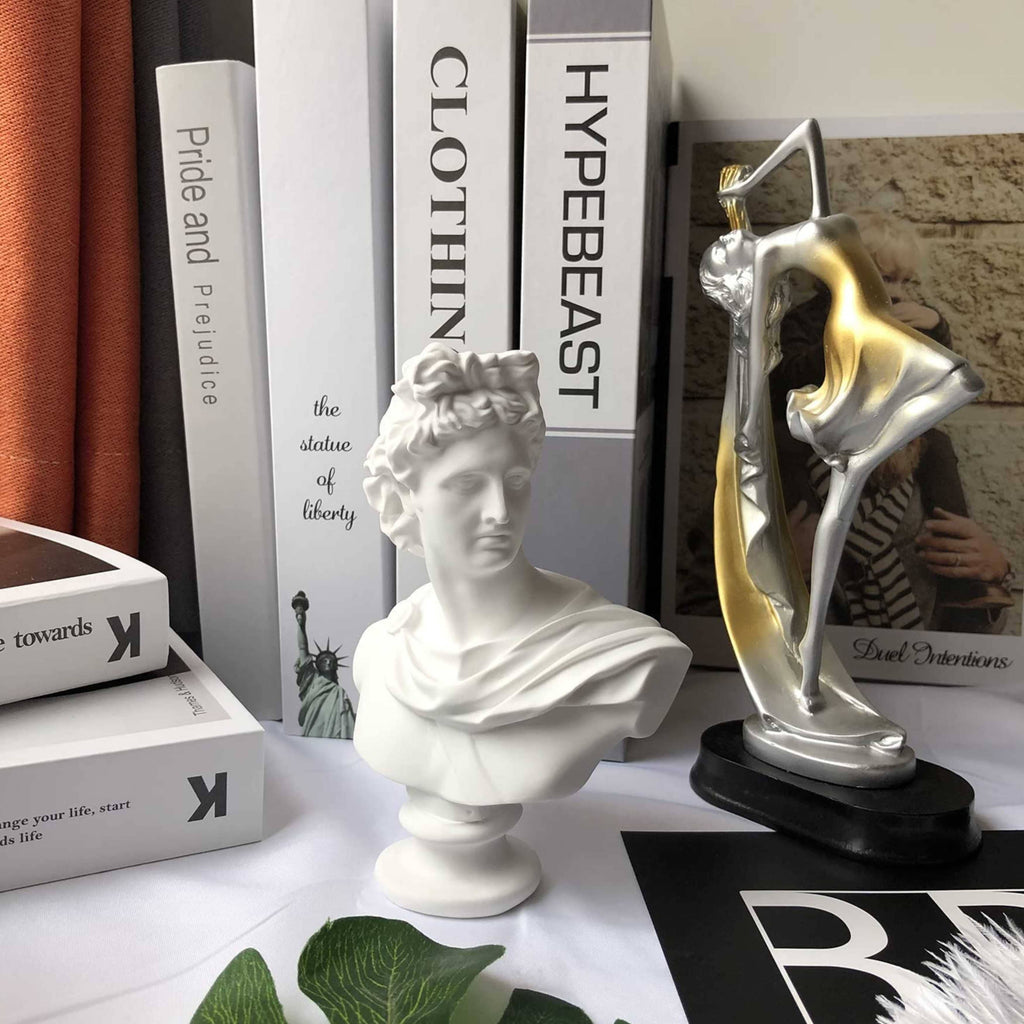 Apollo Miniature Greek Bust 1/12 Size Home Office Decor Gift