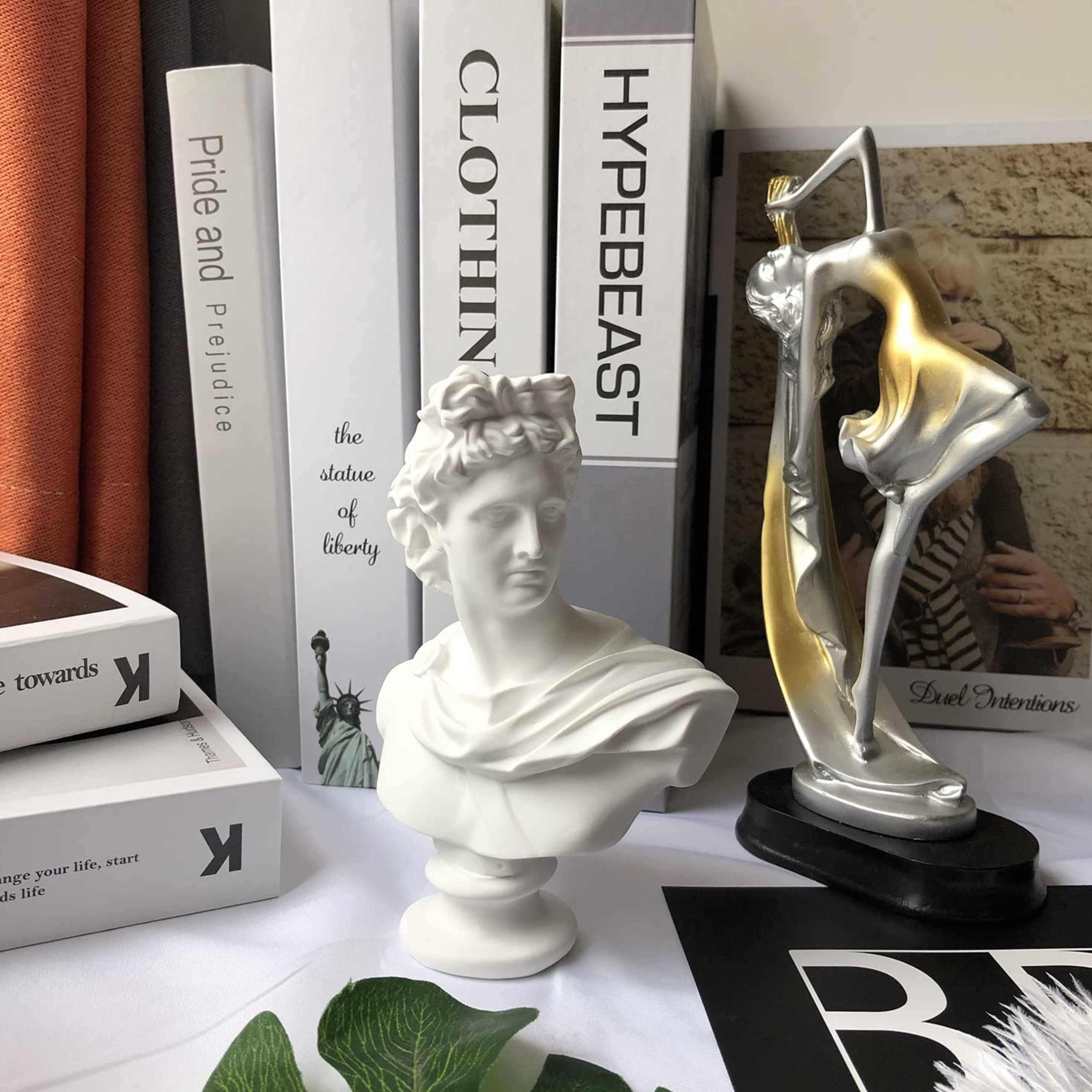 Apollo Miniature Greek Bust 1/12 Size Home Office Decor Gift