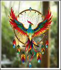 Suncatcher – Phoenix Dreamcatcher Acrylic Panel 8x6