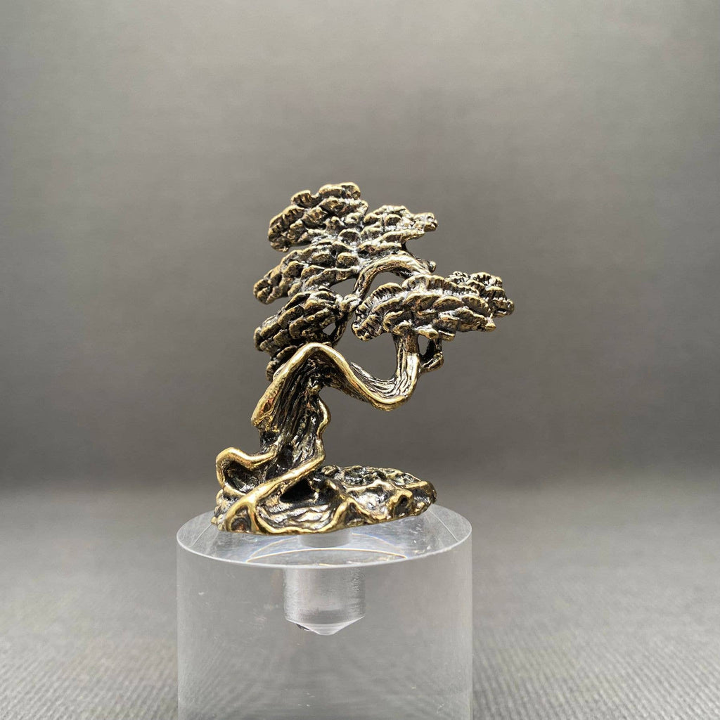 Solid Brass Bonsai Tree Figurine