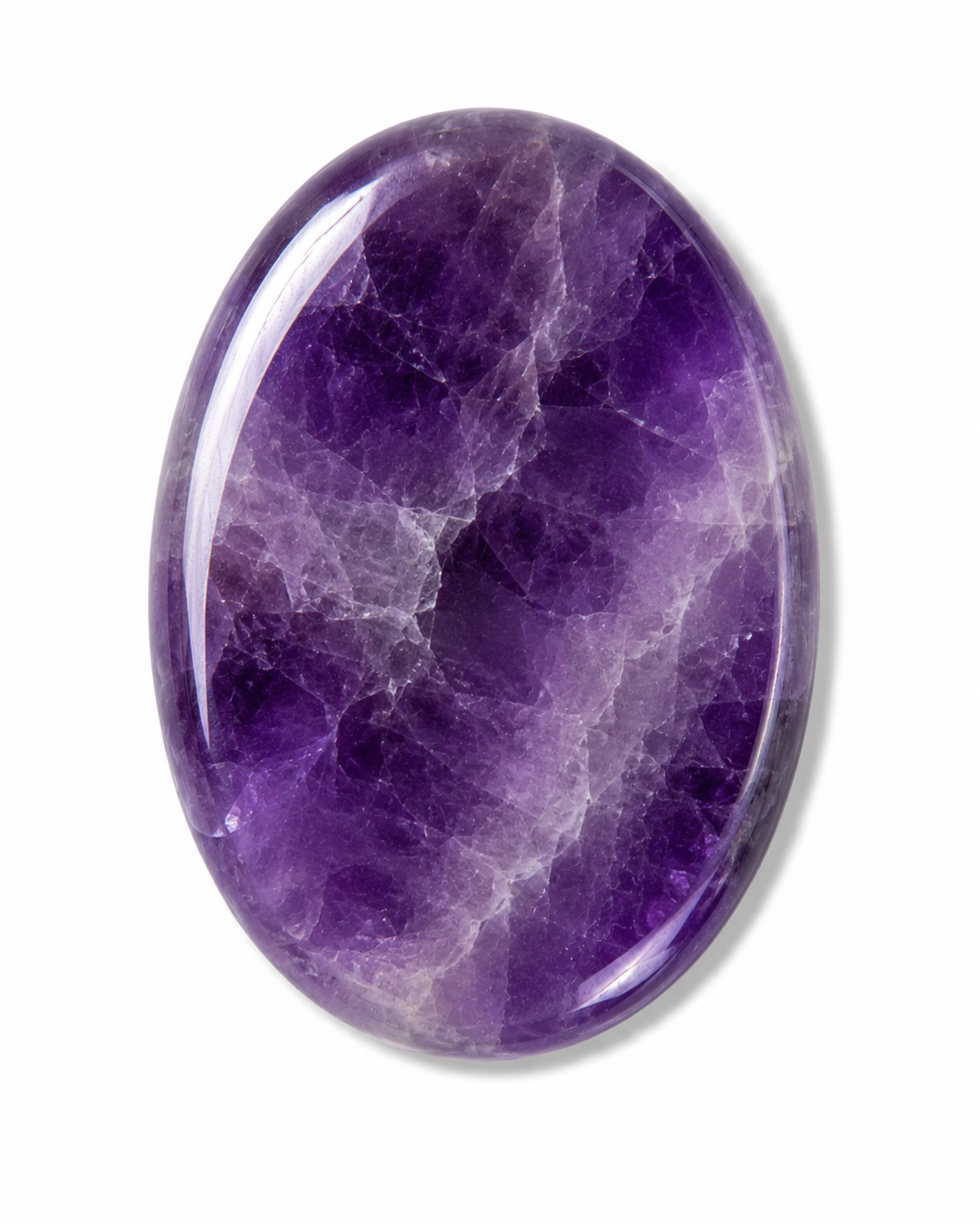 Amethyst Worry Stone | Polished Pocket Stone