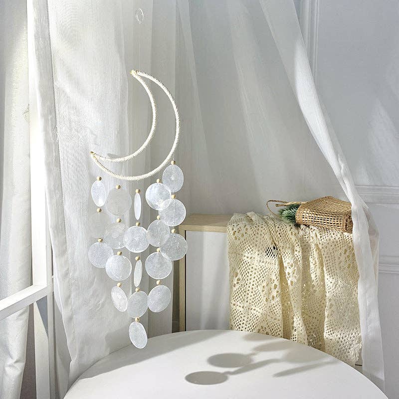 Moon Shell Suncatcher Hangings