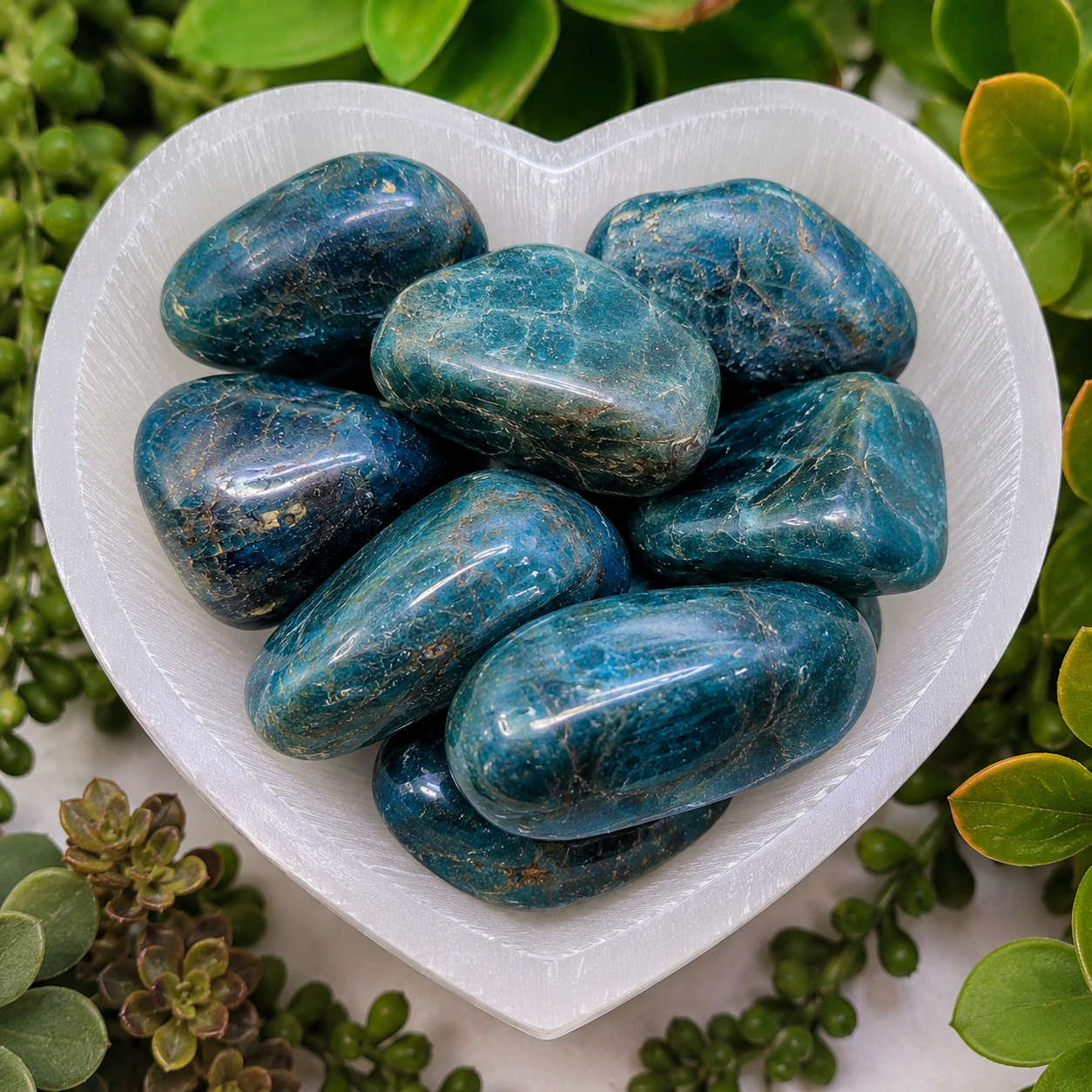 Blue Apatite Tumble Stone
