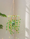 Green Plants Crystal Hanging  Suncatcher