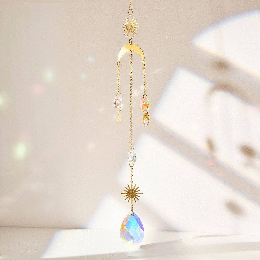 Metal Star Crystal Home Hangings