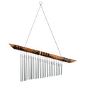 Bamboo & Metal Wind Chime 21"