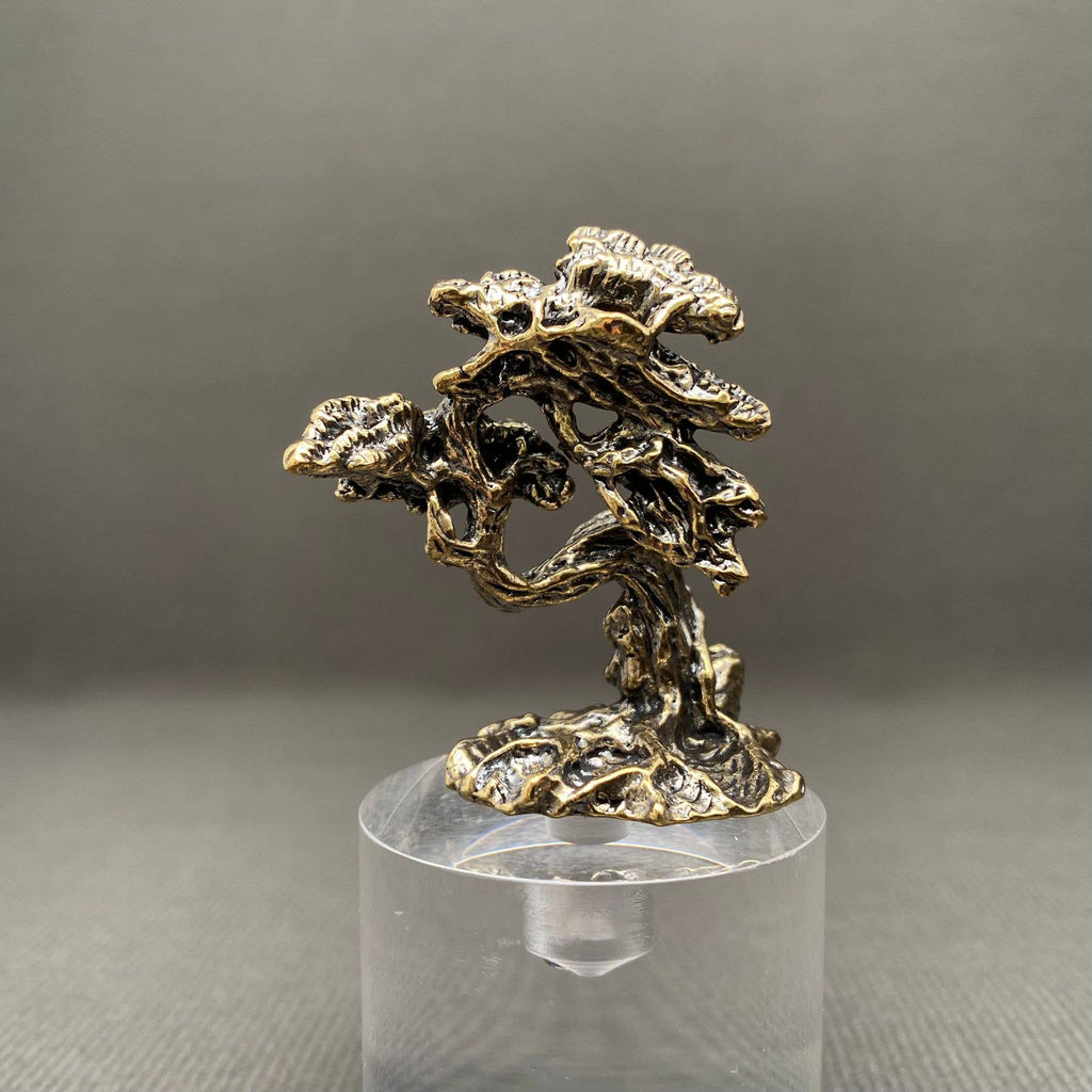 Solid Brass Bonsai Tree Figurine