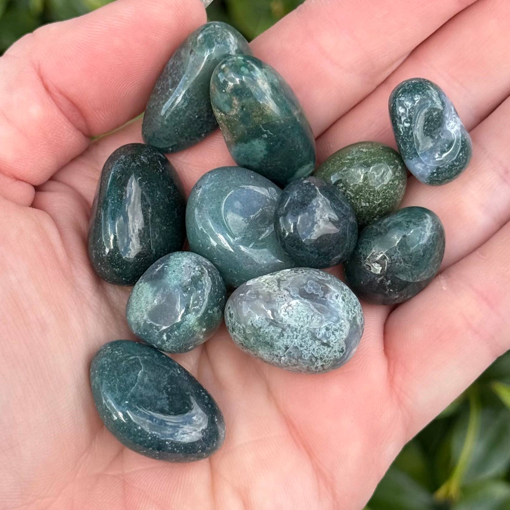 Moss Agate Tumble Stone