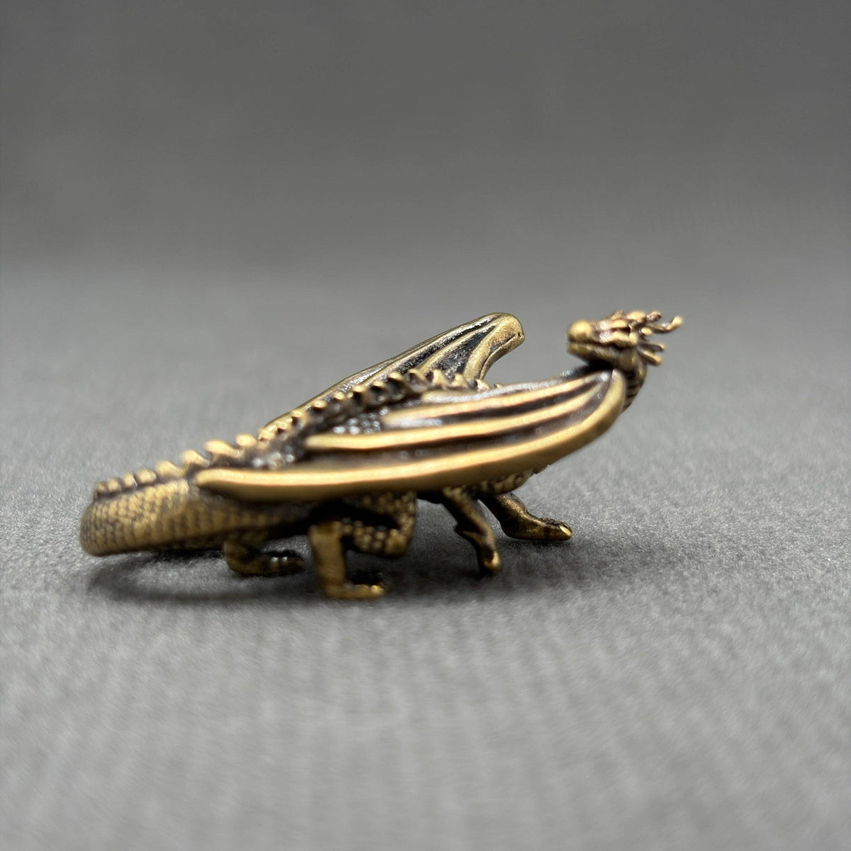 Small brass pterodactyl figurine ornament