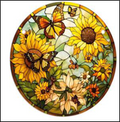 Suncatcher – Sunflower Butterfly Acrylic Panel 5.5x5.5