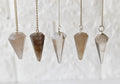 Smoky Quartz Pendulum | Faceted Gemstone Dowsing Pendulum