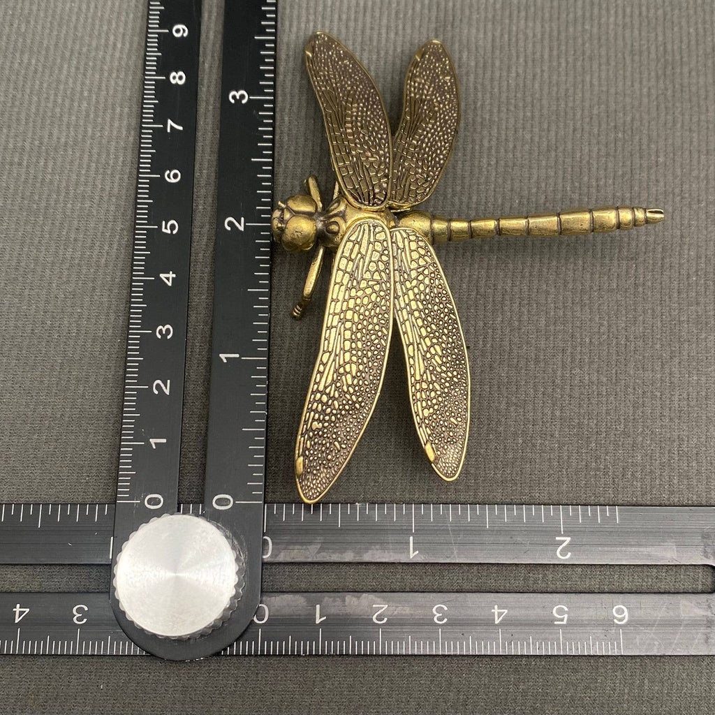 Solid Brass Dragonfly Figurine