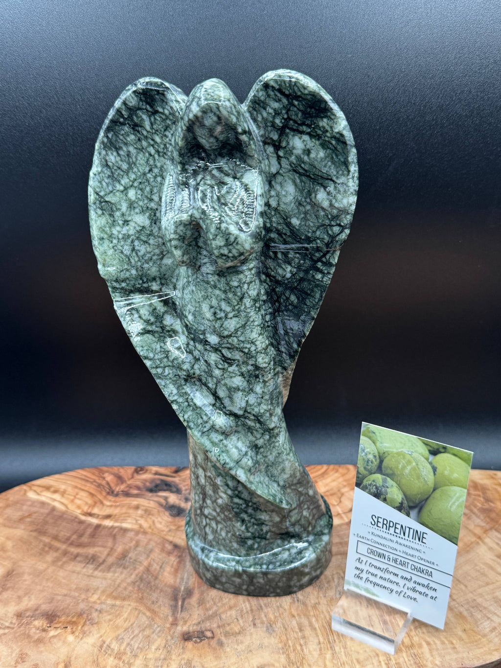 Serpentine angel with info card 10" XL
