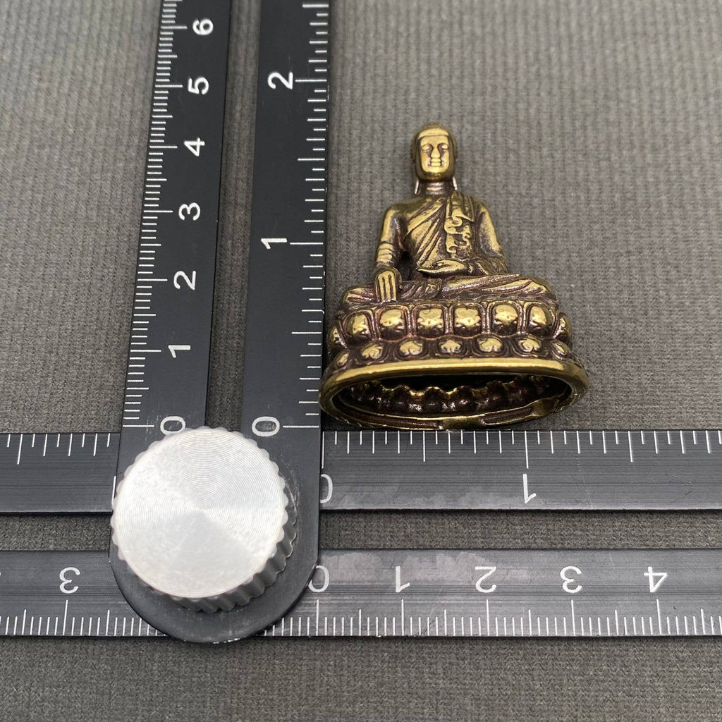 Solid Brass Seated Buddha Figurine