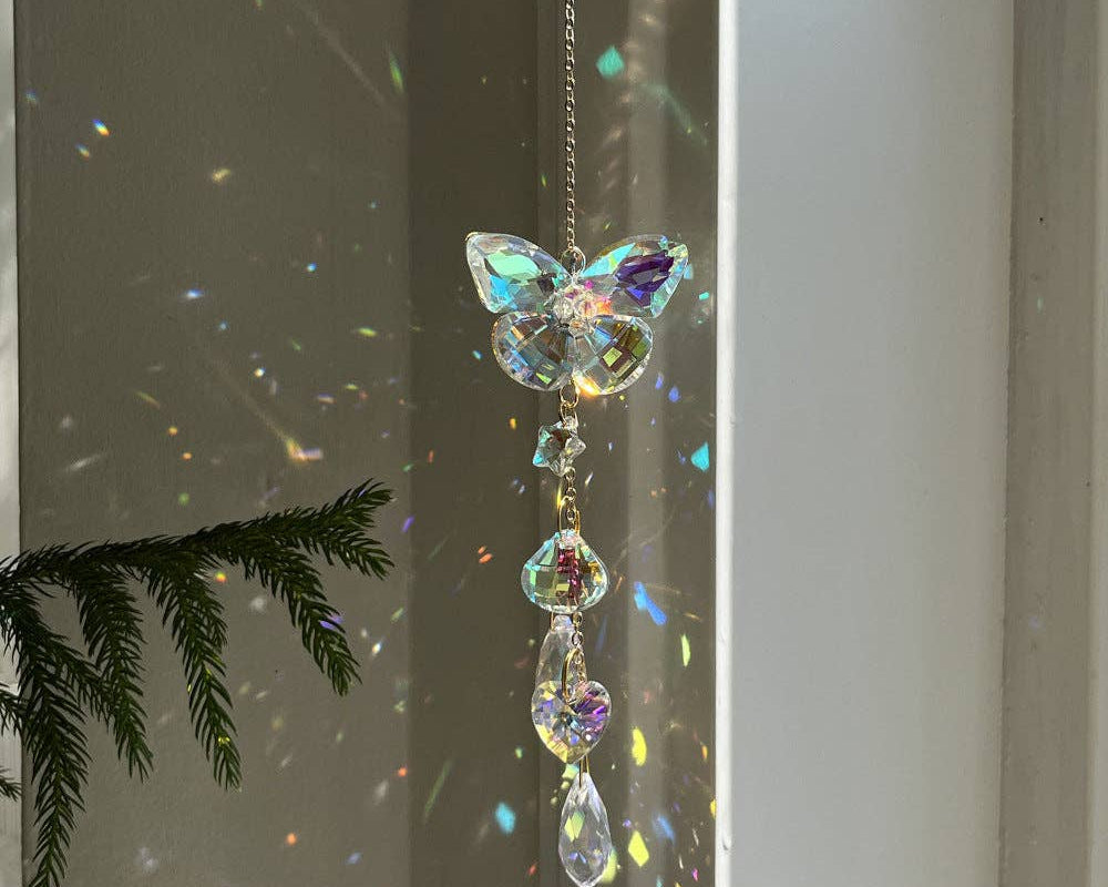 Butterfly Crystal Suncatcher Home Hangings