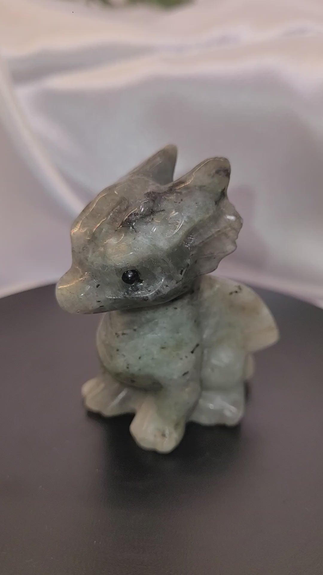 Labradorite Baby Dragon Carving