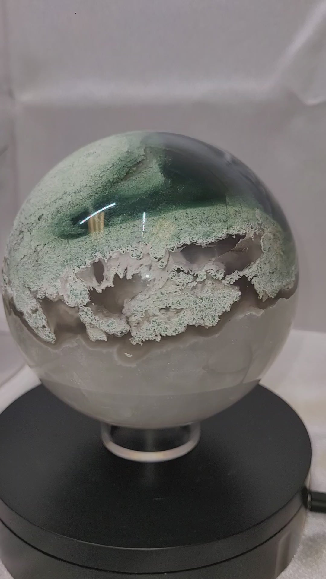 Moss Agate Sphere Collector Grade  | 116 mm | 2,148 g