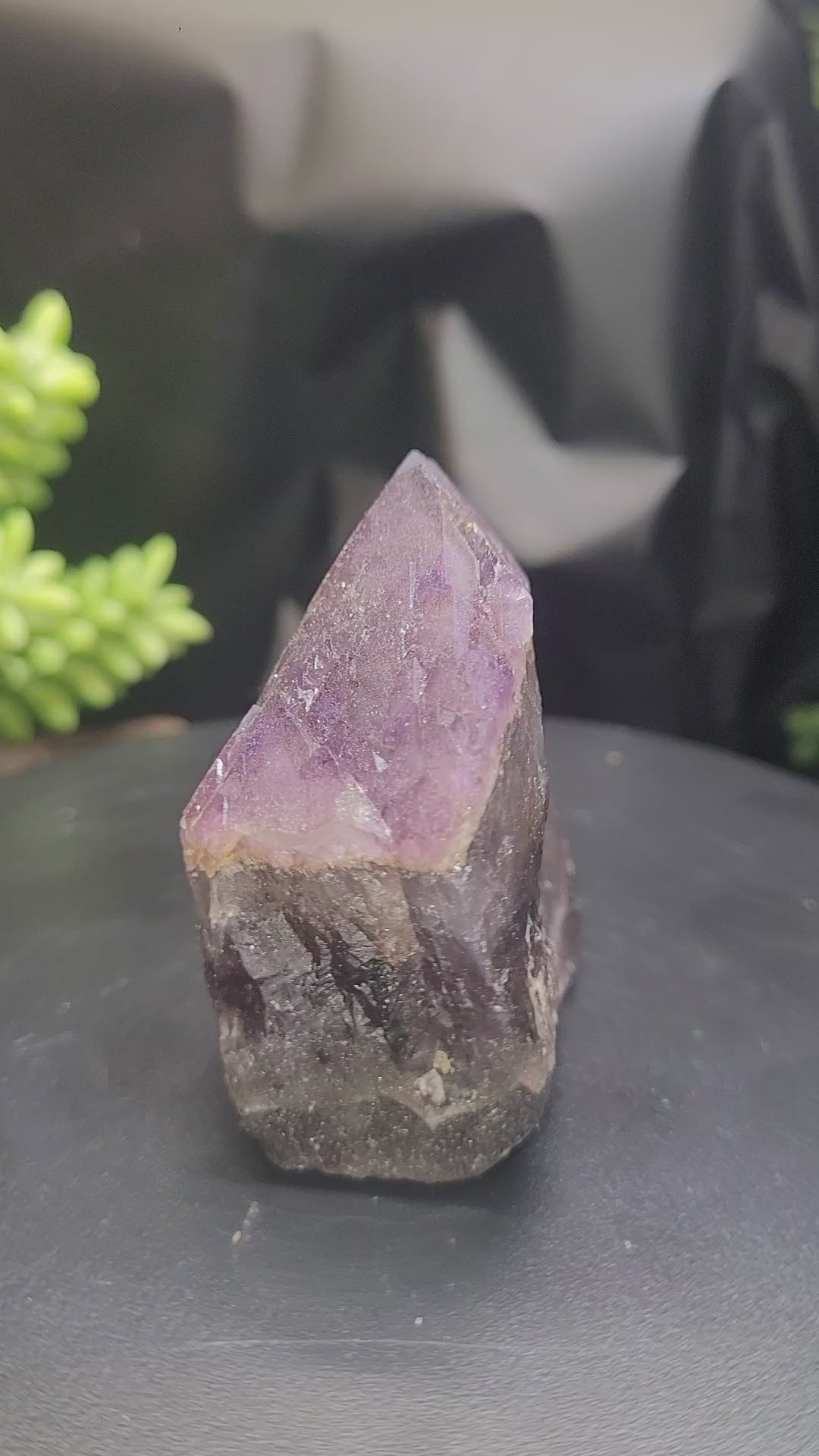 Alien Amethyst Point • Natural Color Zoning