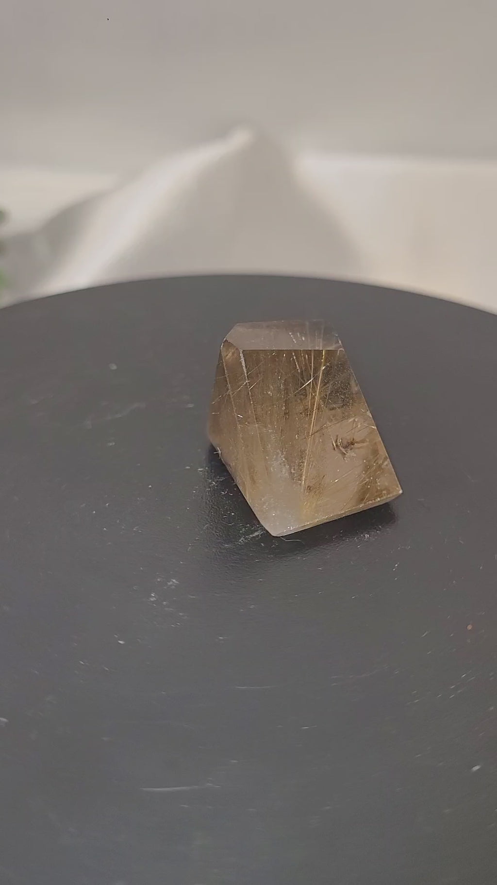 Golden Rutilated Quartz Geometric Freeform • 18g