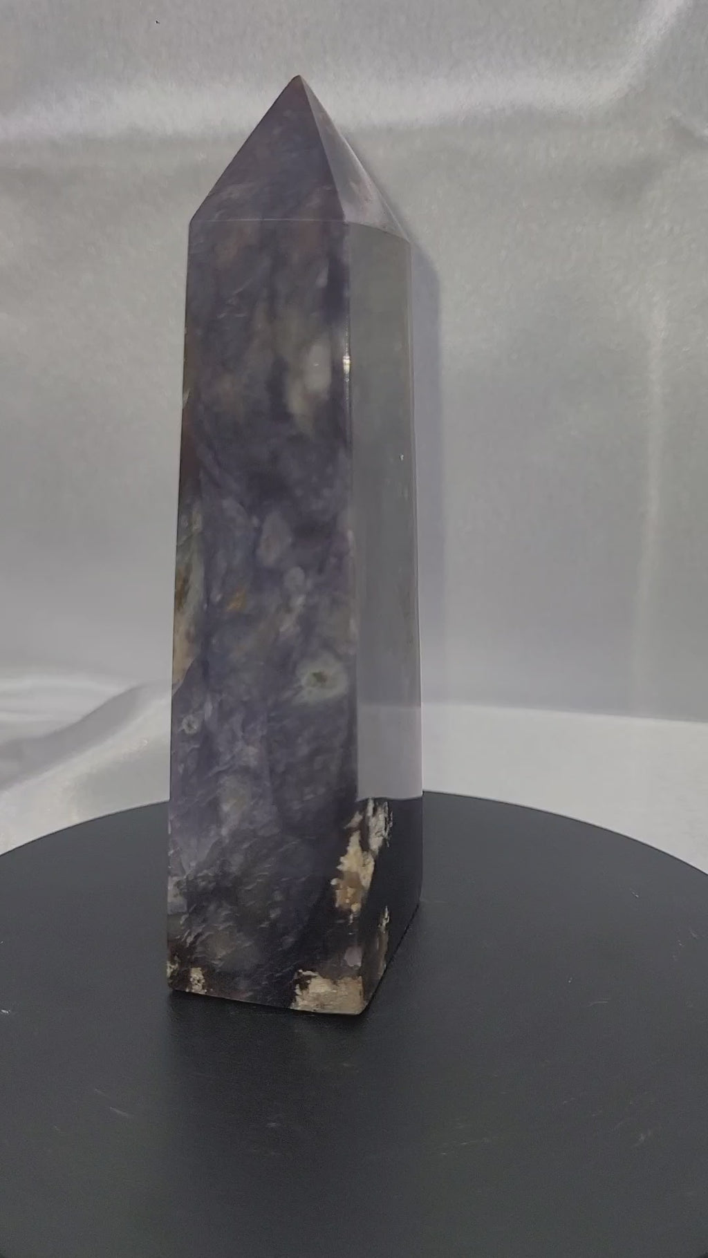 Purple Chalcedony Plume Tower