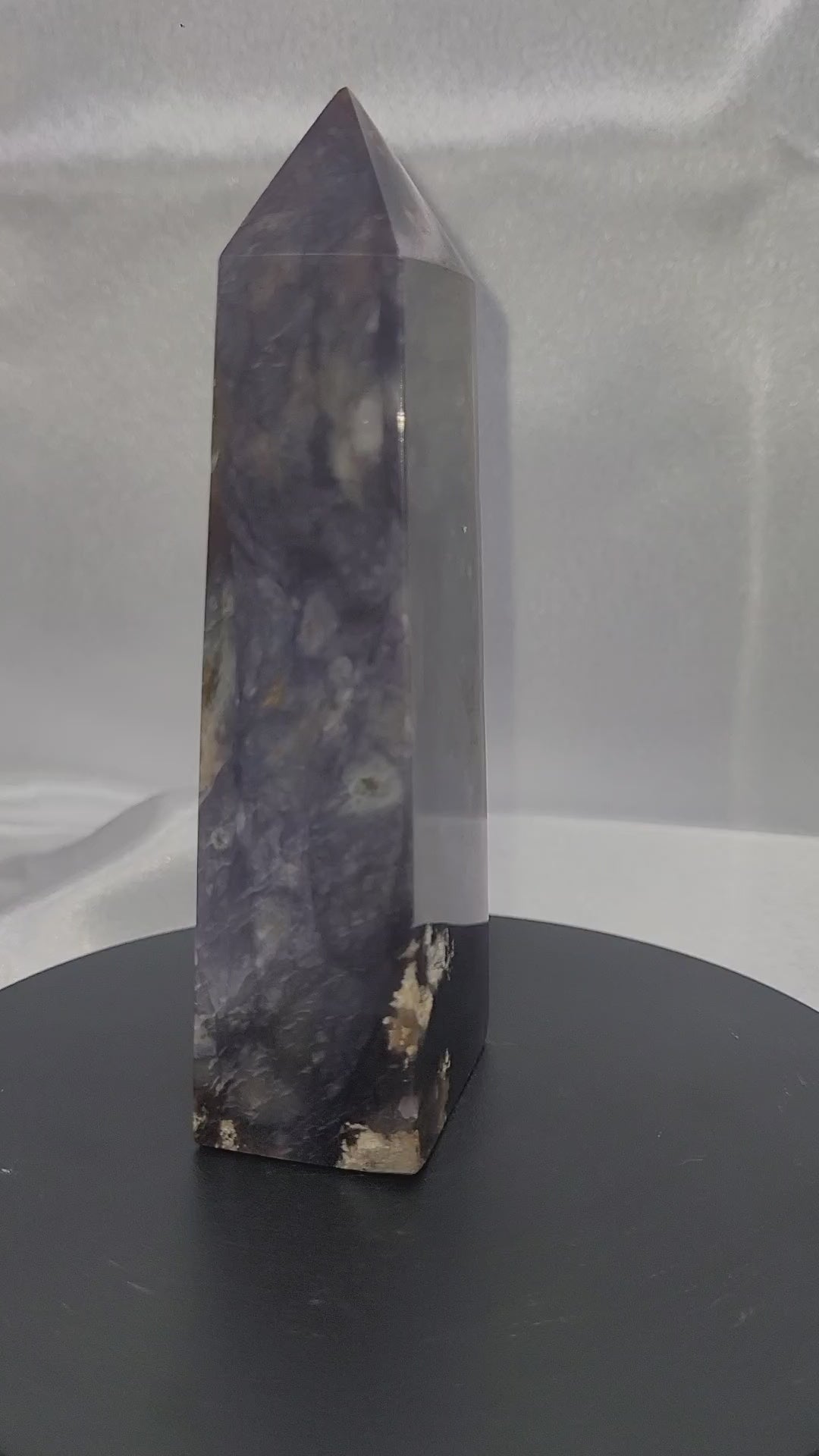 Purple Chalcedony Plume Tower