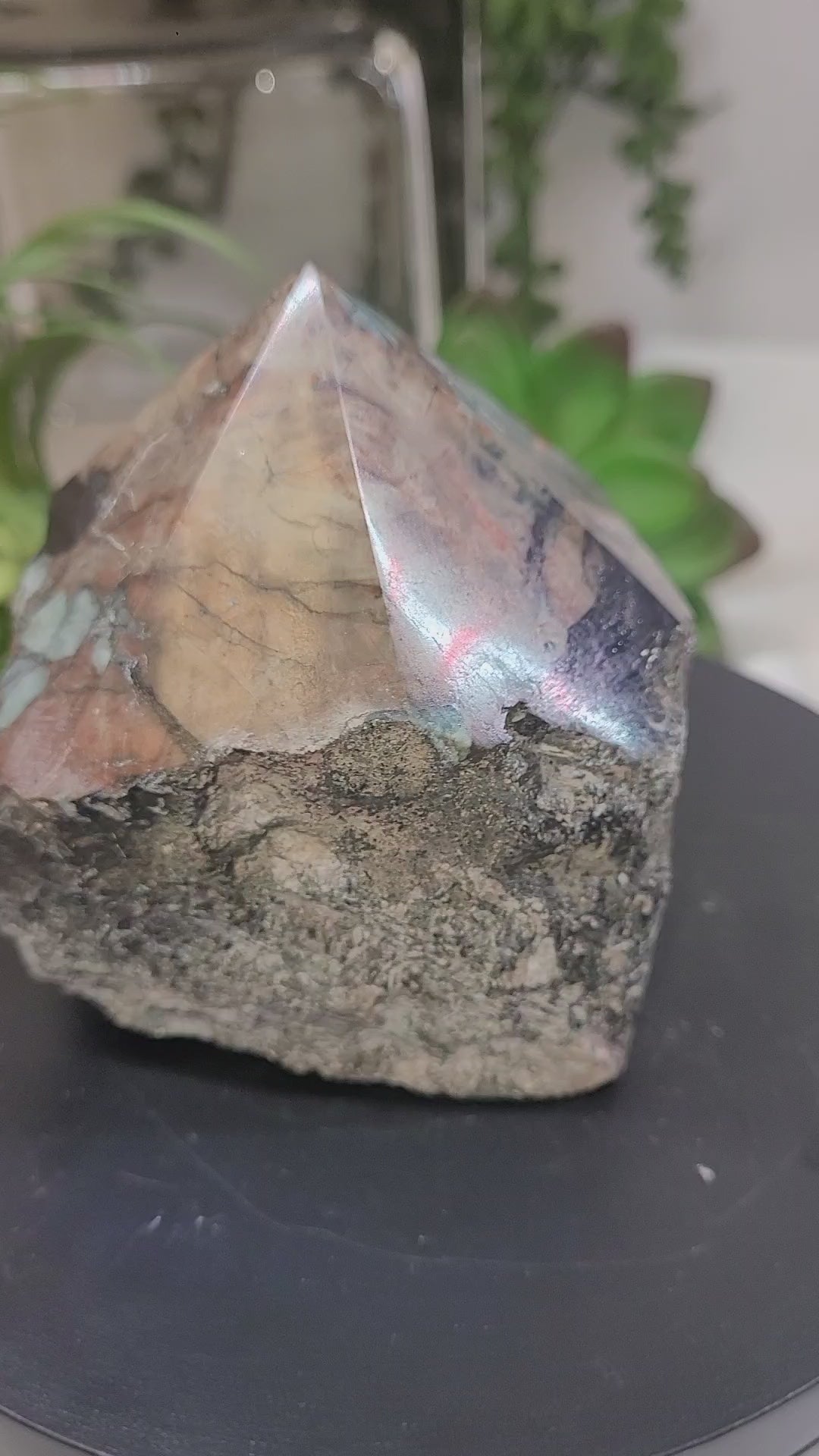 Emerald in Matrix Polished Point | Natural Emerald Crystal Specimen | 478g