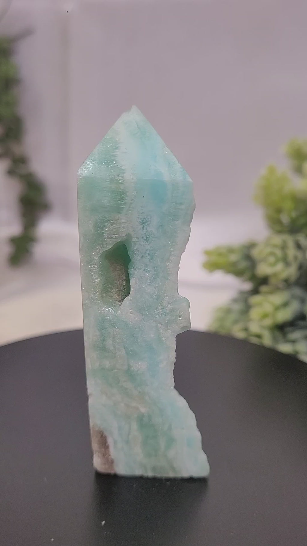 Hemimorphite Tower ~Seafoam Veil