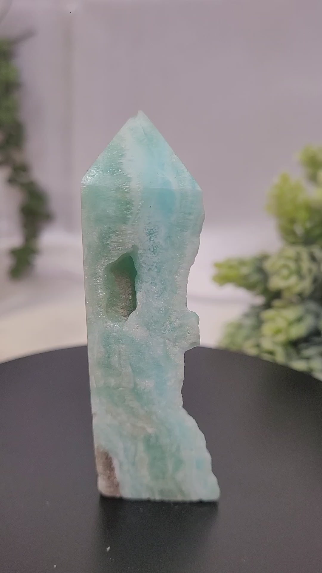 Hemimorphite Tower ~Seafoam Veil