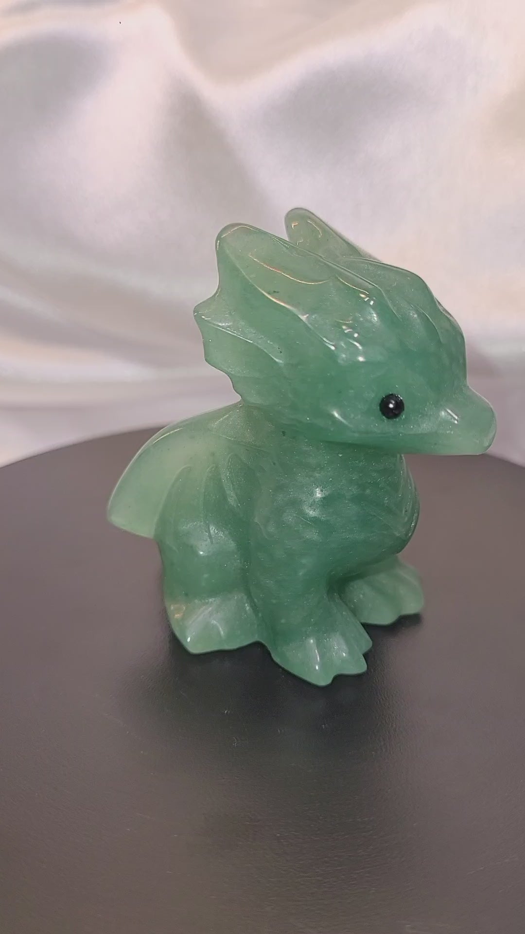 Green Aventurine Baby Dragon Carving