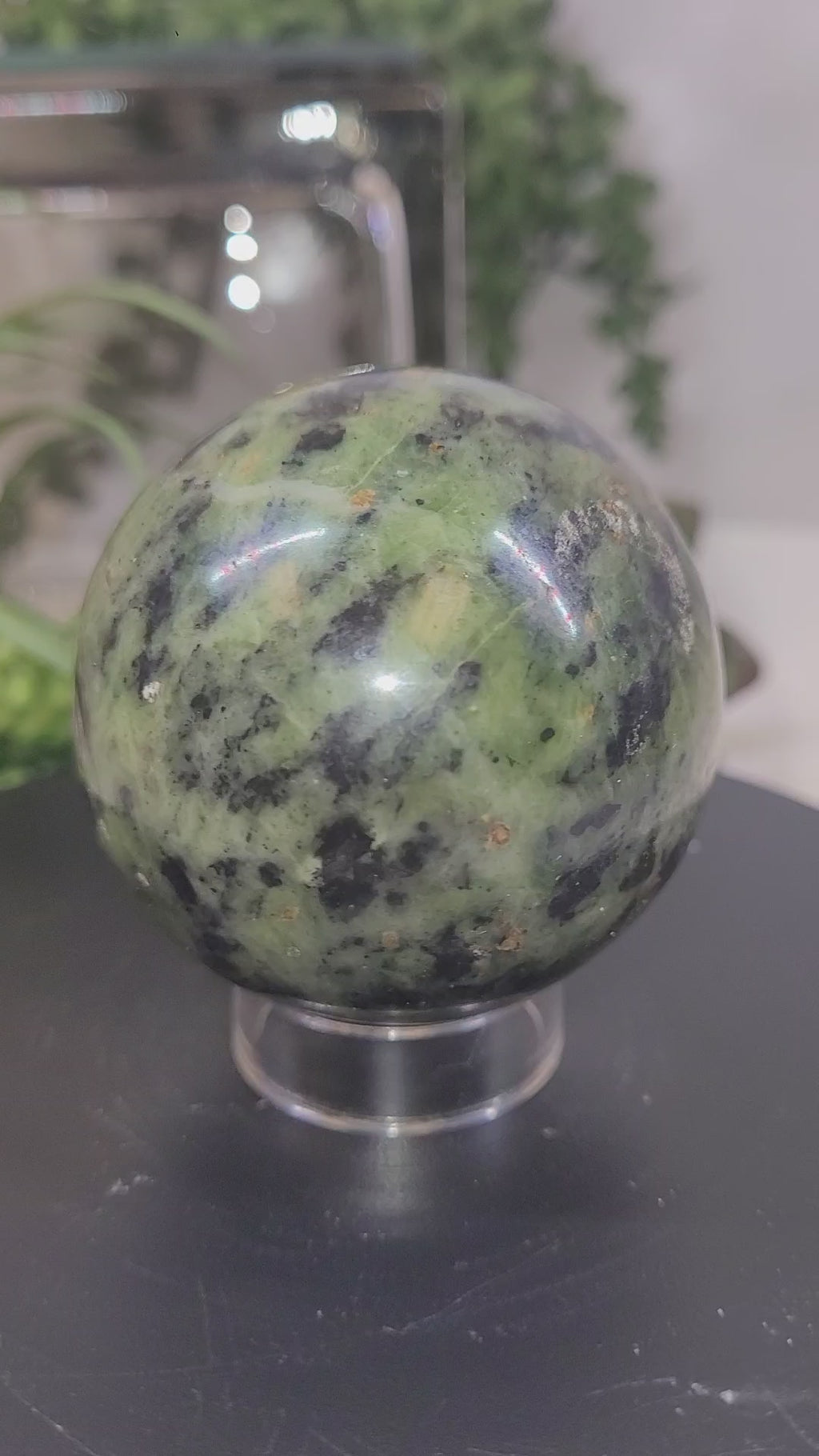 Serpentine Sphere | Polished Crystal Sphere | 57.1mm