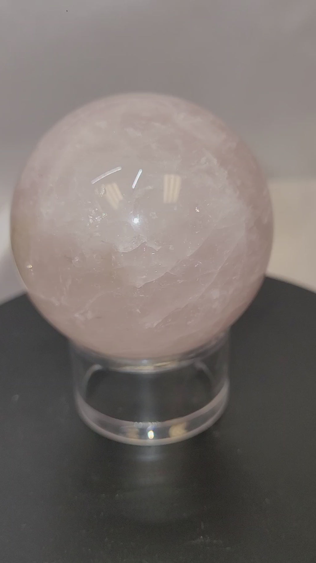 Rose Quartz Sphere | Natural Pink Quartz Crystal Sphere | 59.9mm | 270g