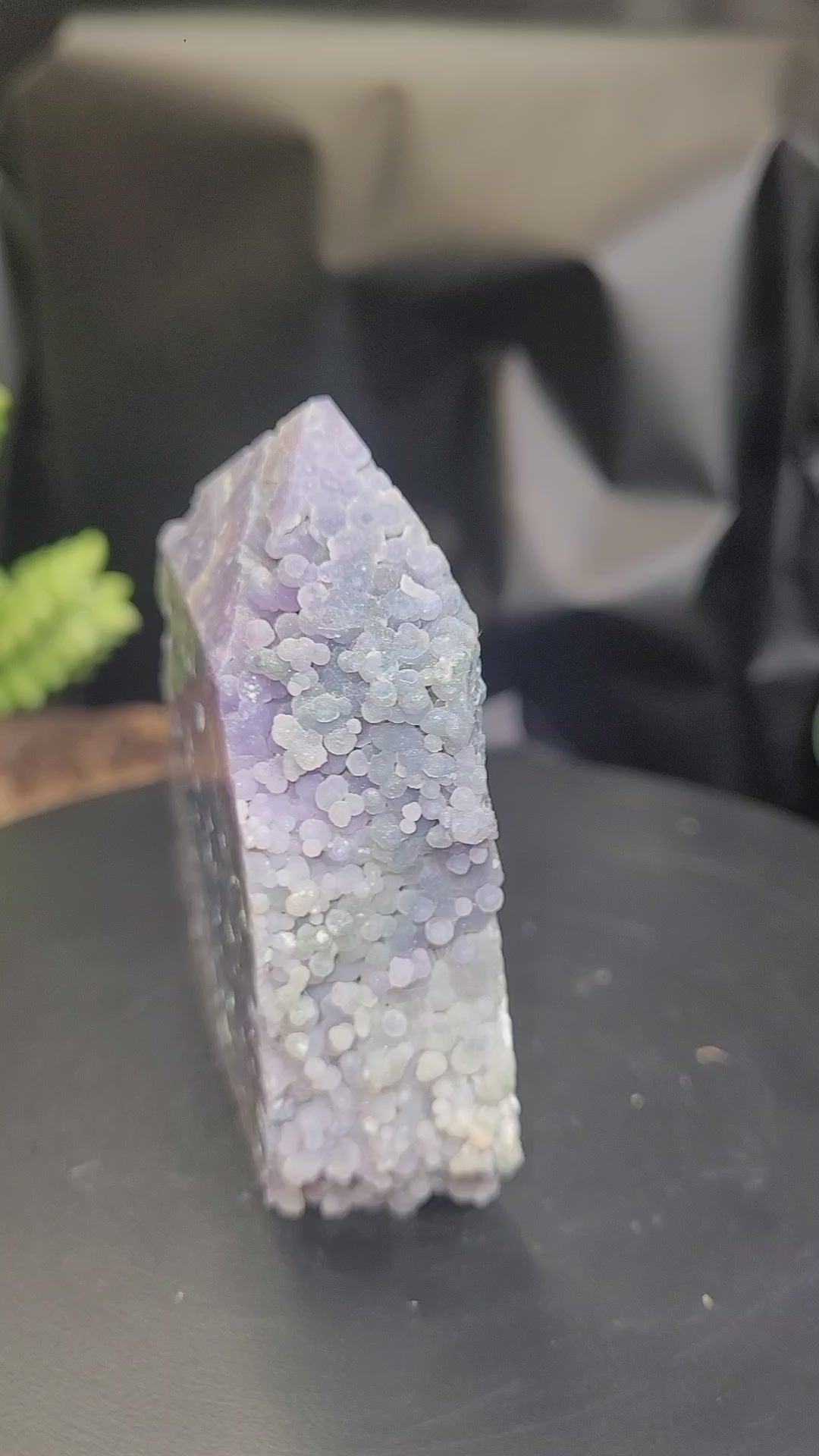Grape Agate Tower | Botryoidal Purple Chalcedony Crystal