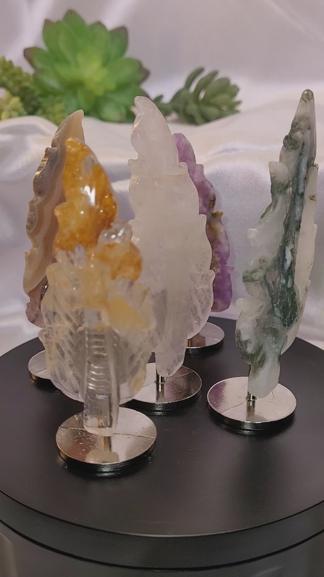 Crystal Feather Carvings ✨