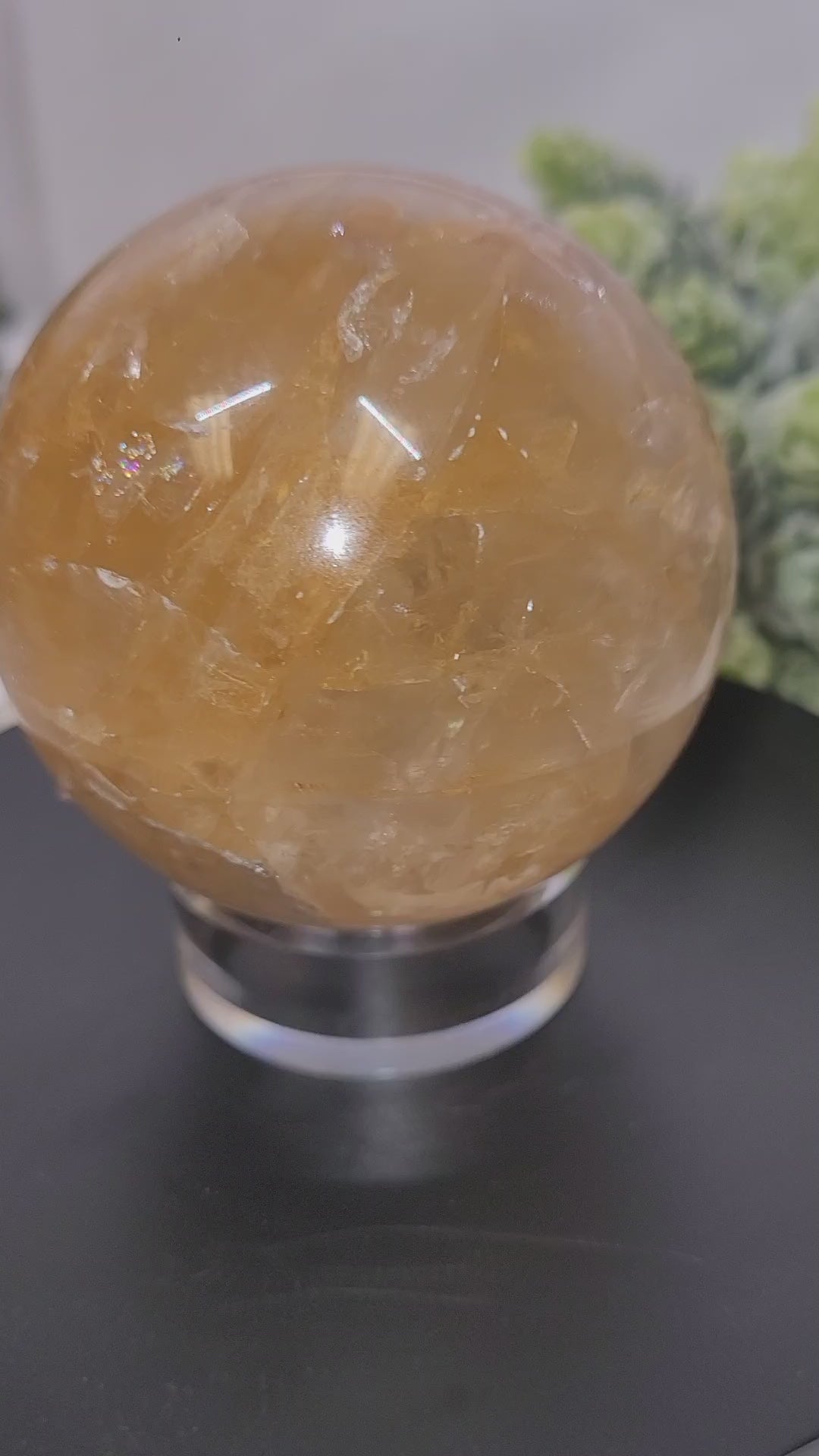 Golden Healer Quartz Crystal Sphere
