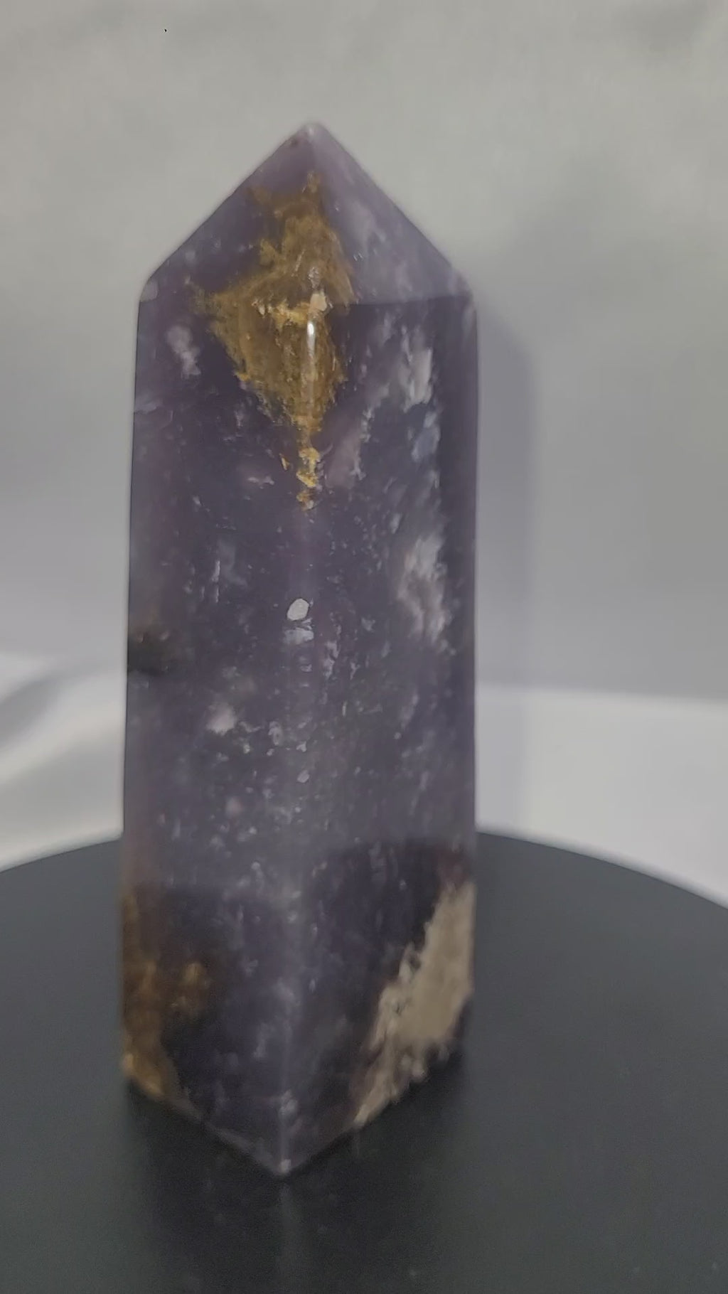 Purple Chalcedony Plume Tower